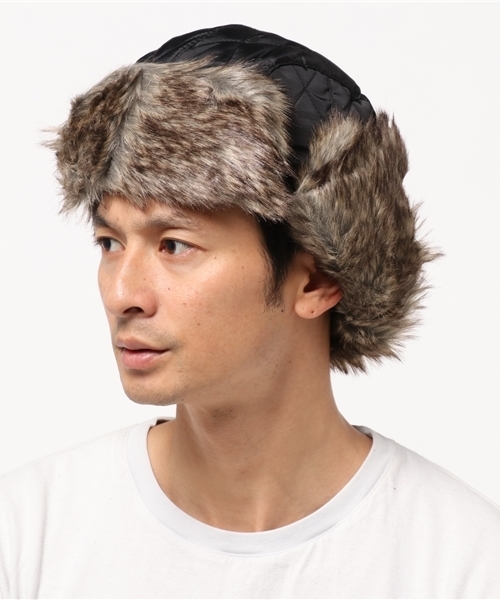 WEGO(ウィゴー)の「WEGO/フライトキャップ(キャップ・メンズ・カーキ/その他1/ブラック・FREE)」の3枚目の写真