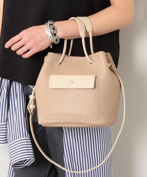 BEAUTY&YOUTH UNITED ARROWS（ビューティーアンドユースユナイテッドアローズ）の「BY∴ フロントポケットショルダーバッグ -3WAY-（ショルダーバッグ・レディース・ベージュ/ライトブルー・FREE）」の11枚目の写真