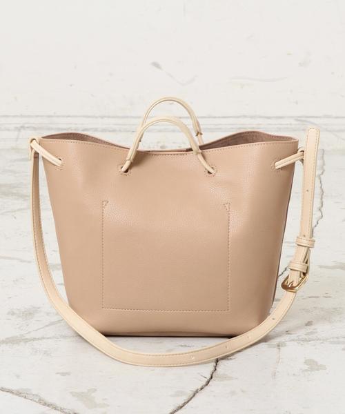 BEAUTY&YOUTH UNITED ARROWS（ビューティーアンドユースユナイテッドアローズ）の「BY∴ フロントポケットショルダーバッグ -3WAY-（ショルダーバッグ・レディース・ベージュ/ライトブルー・FREE）」の7枚目の写真