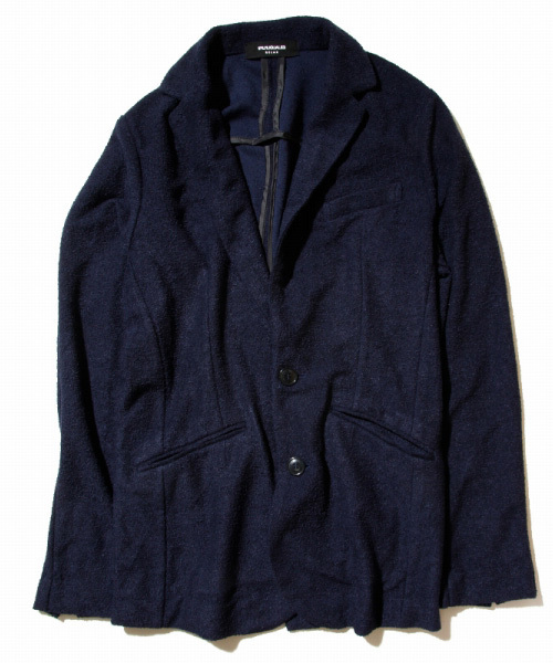 1PIU1UGUALE3  RELAX （ウノピゥウノウグァーレトレ リラックス）の「1PIU1UGUALE3 RELAX(ウノピゥウノウグァーレトレ)パイルテーラードジャケット（テーラードジャケット・メンズ・ブラック/ホワイト/ブラック×ホワイト/ネイビー/グレー・SMALL/MEDIUM/LARGE/X-LARGE/XX-LARGE）」の11枚目の写真