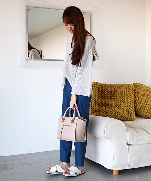 N.（N. Natural Beauty Basic）（エヌエヌナチュラルビューティーベーシック）の「センタープレスパンツ（その他パンツ・レディース・ベージュ/ホワイト/ブラック/ブルー・SMALL/MEDIUM）」の18枚目の写真