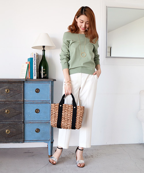 N.（N. Natural Beauty Basic）（エヌエヌナチュラルビューティーベーシック）の「センタープレスパンツ（その他パンツ・レディース・ベージュ/ホワイト/ブラック/ブルー・SMALL/MEDIUM）」の21枚目の写真