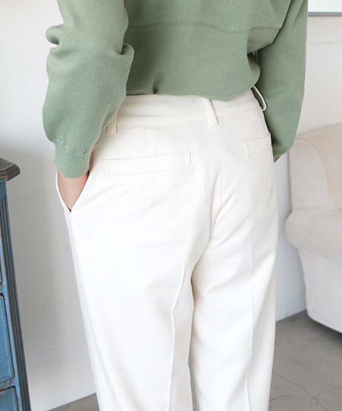 N.（N. Natural Beauty Basic）（エヌエヌナチュラルビューティーベーシック）の「センタープレスパンツ（その他パンツ・レディース・ベージュ/ホワイト/ブラック/ブルー・SMALL/MEDIUM）」の12枚目の写真