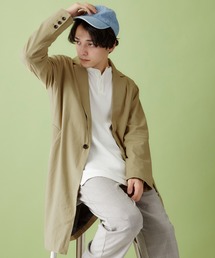 MONO-MART | 綿麻ストレッチビッグシルエットチェスターコート(チェスターコート)