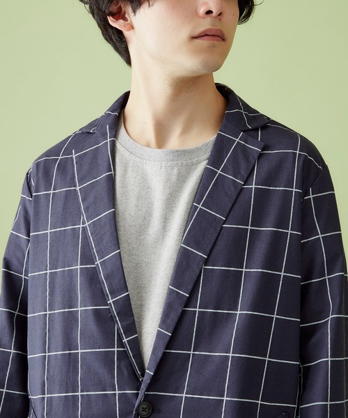 MONO-MART（モノマート）の「綿麻ストレッチビッグシルエットチェスターコート（チェスターコート・メンズ・ベージュ/ブルー系その他/ブラック/グレー系その他・M/L）」の20枚目の写真