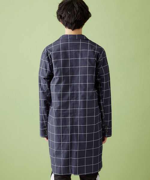 MONO-MART（モノマート）の「綿麻ストレッチビッグシルエットチェスターコート（チェスターコート・メンズ・ベージュ/ブルー系その他/ブラック/グレー系その他・M/L）」の13枚目の写真