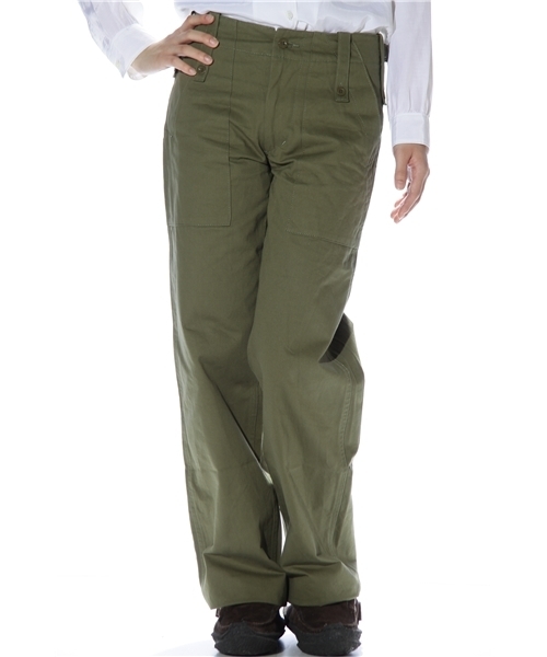 BEAMS BOY(ビームスボーイ)の「BEAMS BOY / ヘリンボーン ヨーロッパミリタリー(その他パンツ・レディース・ナチュラル/カーキ/オリーブ/ブルー・0/1/2)」の1枚目の写真