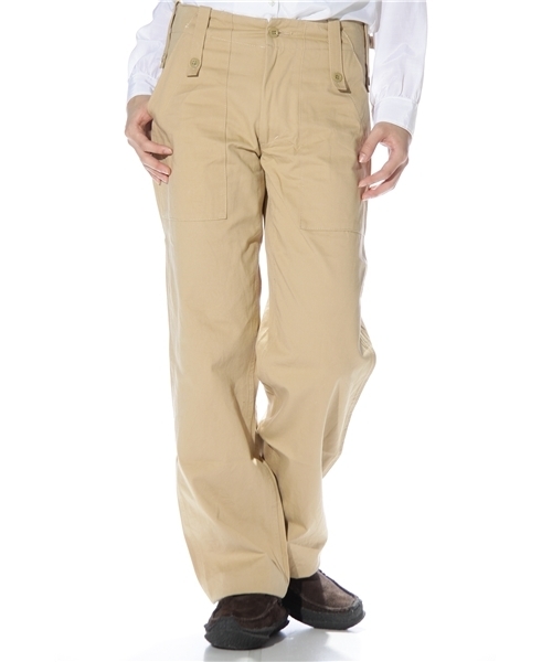 BEAMS BOY(ビームスボーイ)の「BEAMS BOY / ヘリンボーン ヨーロッパミリタリー(その他パンツ・レディース・ナチュラル/カーキ/オリーブ/ブルー・0/1/2)」の3枚目の写真