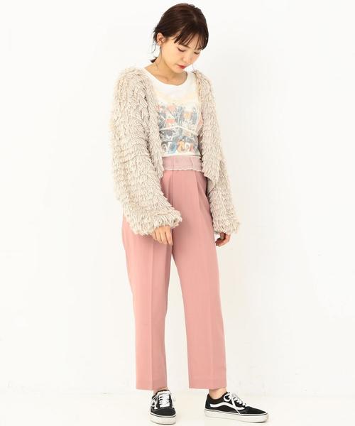 Another Edition(アナザーエディション)の「フリンジカーディガン ◆(カーディガン/ボレロ・レディース・ブラック/ナチュラル/ケリー/ピンク・フリー)」の13枚目の写真