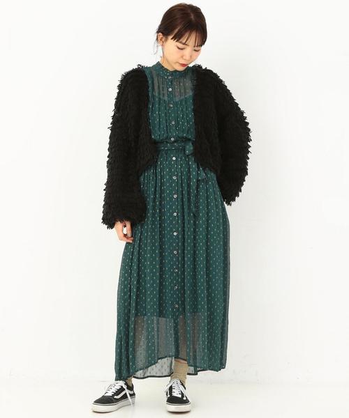 Another Edition(アナザーエディション)の「フリンジカーディガン ◆(カーディガン/ボレロ・レディース・ブラック/ナチュラル/ケリー/ピンク・フリー)」の16枚目の写真