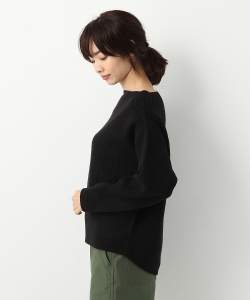 A part by（アパートバイ）の「7GAcCアゼボートPOニットLS　　767917 （ニット/セーター・レディース・グレー/ライトパープル/マスタード/ブラック/ホワイト・FREE）」の13枚目の写真