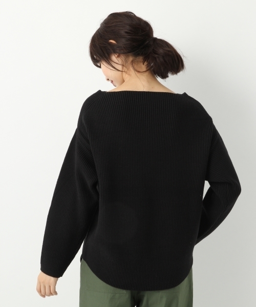 A part by（アパートバイ）の「7GAcCアゼボートPOニットLS　　767917 （ニット/セーター・レディース・グレー/ライトパープル/マスタード/ブラック/ホワイト・FREE）」の14枚目の写真