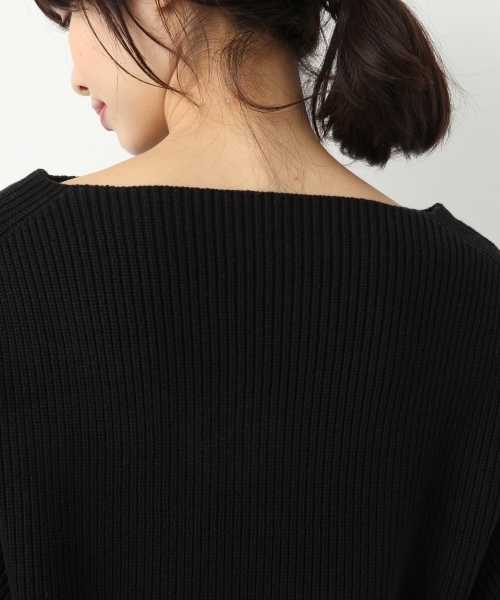 A part by（アパートバイ）の「7GAcCアゼボートPOニットLS　　767917 （ニット/セーター・レディース・グレー/ライトパープル/マスタード/ブラック/ホワイト・FREE）」の12枚目の写真