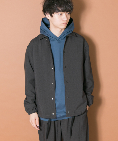 URBAN RESEARCH（アーバンリサーチ）の「URBAN RESEARCH iD　WOOLLY COACH JACKET（ブルゾン・メンズ・チャコールグレー/ブラック/カーキ・LARGE/MEDIUM）」の3枚目の写真