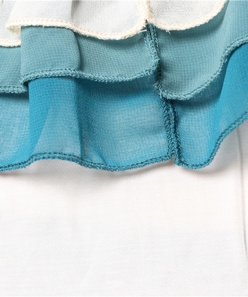 merlot plus（メルロープリュス）の「バイカラーティアード襟ブラウス7180（シャツ/ブラウス・レディース・ブラウン/ブルー/チェリーピンク・FREE）」の8枚目の写真