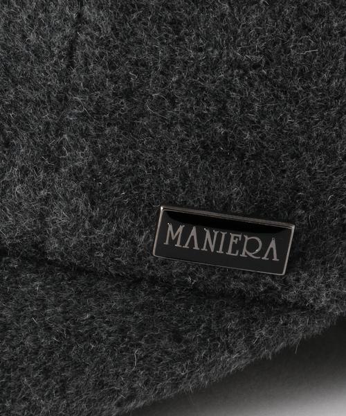 MANIERA(マニエラ)の「MANIERA(マニエラ) ANGOLA 8PANEL BB CAP(キャップ・メンズ・ブラック/グレー・MEDIUM)」の7枚目の写真
