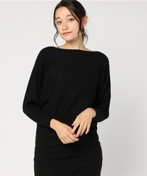 panasea | リブ編み ドルマンニット ボートネック(ニット/セーター)