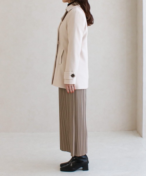 Social GIRL(ソーシャルガール)の「【別注】ショート丈Pコートジャケット ピーコート(ピーコート・レディース・その他/その他2/その他3/その他1/その他4/グレー/ダークブラック/グレイッシュベージュ/アイボリー/レディッシュグレー/ブラウン系その他/グレー系その他/ホワイト系その他・L/S/M/LL/3L)」の16枚目の写真