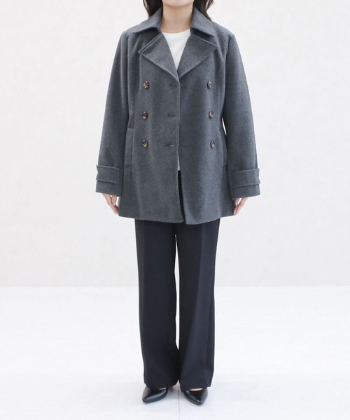 別注】ショート丈Pコートジャケット ピーコート（ピーコート）｜Social