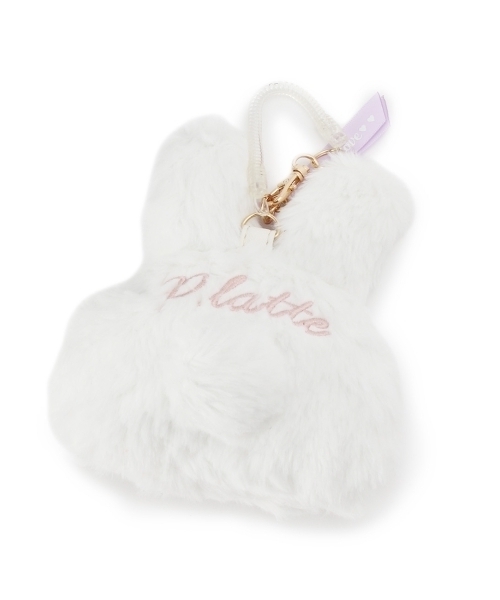 Pink Latte ピンクラテ の ファーうさぎパスケース 名刺入れ Wear