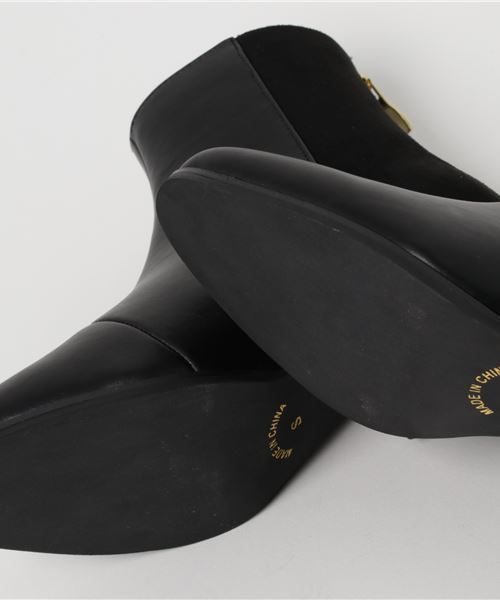 N.(N. Natural Beauty Basic)(エヌエヌナチュラルビューティーベーシック)の「切替ローヒールブーティー(パンプス・レディース・ブラック/グレー系その他/ベージュ系その他・MEDIUM/LARGE/SMALL)」の6枚目の写真