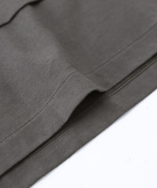 osharewalker（オシャレウォーカー）の「『万能リラックス風合いカットソー』（Tシャツ/カットソー・レディース・オフホワイト/チャコールグレー/ブラック/ネイビー/グリーン・FREE）」の19枚目の写真