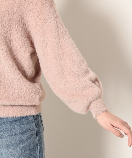 PAGEBOY(ページボーイ)の「スプリングシャギーニット(ニット/セーター・レディース・ライトグレー/オフホワイト/ライトピンク・FREE)」の11枚目の写真