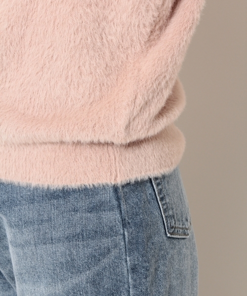 PAGEBOY(ページボーイ)の「スプリングシャギーニット(ニット/セーター・レディース・ライトグレー/オフホワイト/ライトピンク・FREE)」の9枚目の写真