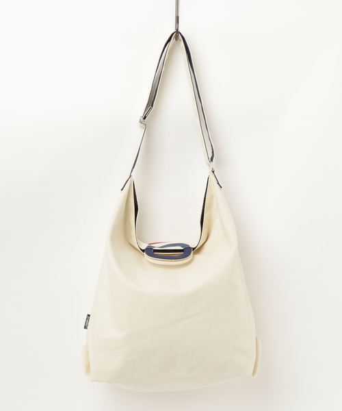 anello(アネロ)の「WEGO/anelloロゴ2WAYトートバッグ(トートバッグ・レディース・ブラック/アイボリー/トリコロール・FREE)」の5枚目の写真