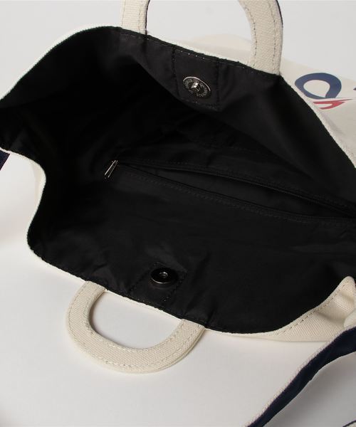 anello(アネロ)の「WEGO/anelloロゴ2WAYトートバッグ(トートバッグ・レディース・ブラック/アイボリー/トリコロール・FREE)」の6枚目の写真