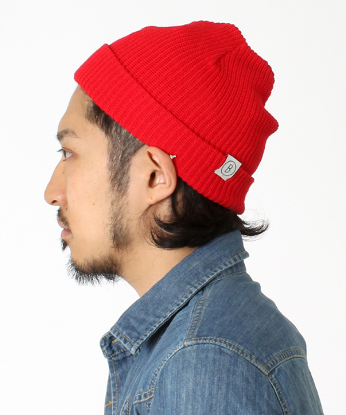 BEAMS（ビームス）の「○BEAMS / アクリル ワッチキャップ（ニットキャップ/ビーニー・メンズ・ホワイト/ブラック/ピンク/レッド/オレンジ/ミント/ブルー/ネイビー・ONE SIZE）」の7枚目の写真