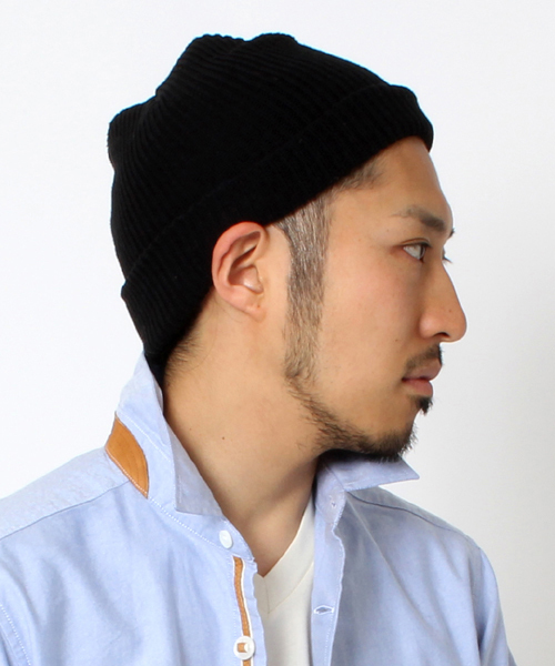 BEAMS（ビームス）の「○BEAMS / アクリル ワッチキャップ（ニットキャップ/ビーニー・メンズ・ホワイト/ブラック/ピンク/レッド/オレンジ/ミント/ブルー/ネイビー・ONE SIZE）」の3枚目の写真