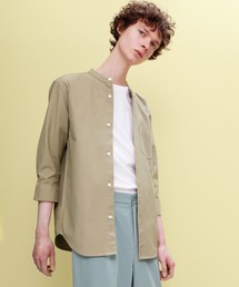 EMMA CLOTHES（エマクローズ）の「Authentic Oxford Shirt オックスフォードストレッチシャツ バンドカラー 半袖/7分袖（シャツ/ブラウス・メンズ）」