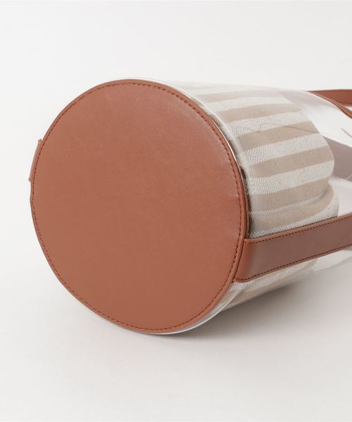 le.coeur blanc（ルクールブラン）の「【WEB限定PRICE】pvcボーダーバッグ（ショルダーバッグ・レディース・ベージュ系その他2/ブルー系その他4・FREE）」の7枚目の写真