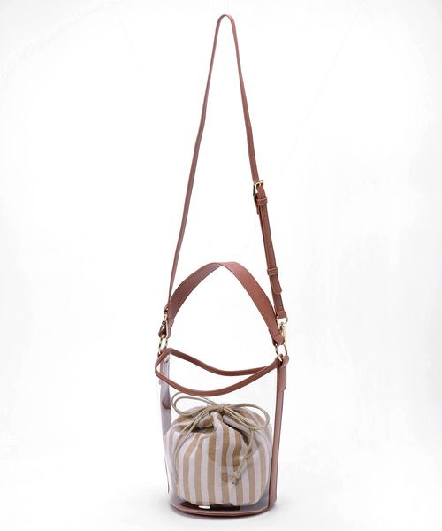 le.coeur blanc（ルクールブラン）の「【WEB限定PRICE】pvcボーダーバッグ（ショルダーバッグ・レディース・ベージュ系その他2/ブルー系その他4・FREE）」の14枚目の写真