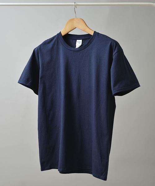 GILDAN(ギルダン)の「GILDAN5.3ozプレミアムコットンTシャツ(Tシャツ/カットソー・メンズ・ホワイト/ブラック/ネイビー/サックスブルー/ピンク/イエロー/グリーン・M/L)」の4枚目の写真