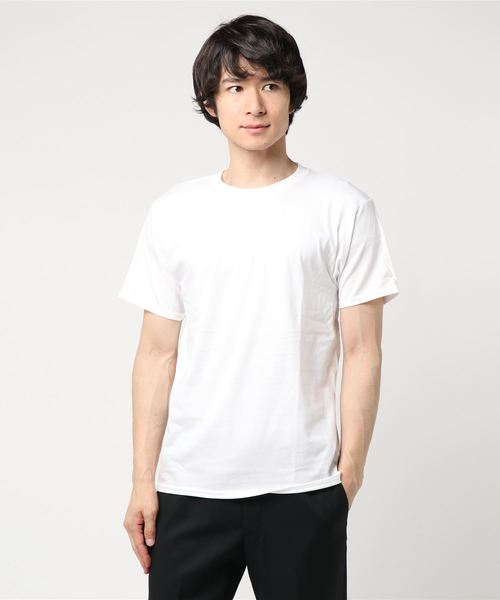 GILDAN(ギルダン)の「GILDAN5.3ozプレミアムコットンTシャツ(Tシャツ/カットソー・メンズ・ホワイト/ブラック/ネイビー/サックスブルー/ピンク/イエロー/グリーン・M/L)」の10枚目の写真