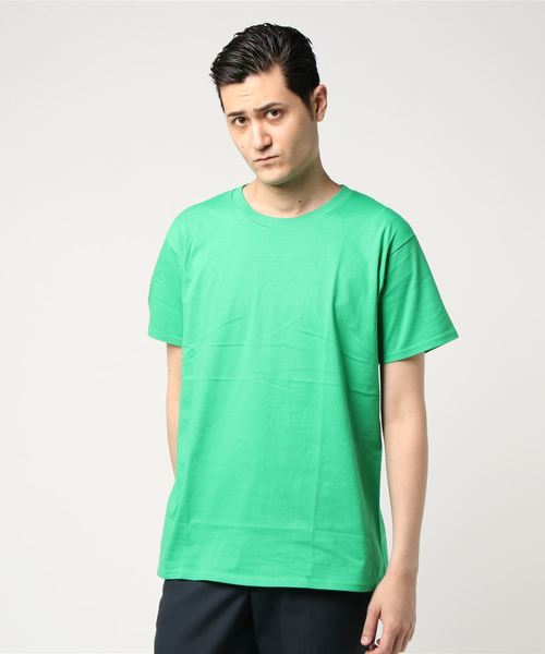 GILDAN(ギルダン)の「GILDAN5.3ozプレミアムコットンTシャツ(Tシャツ/カットソー・メンズ・ホワイト/ブラック/ネイビー/サックスブルー/ピンク/イエロー/グリーン・M/L)」の12枚目の写真