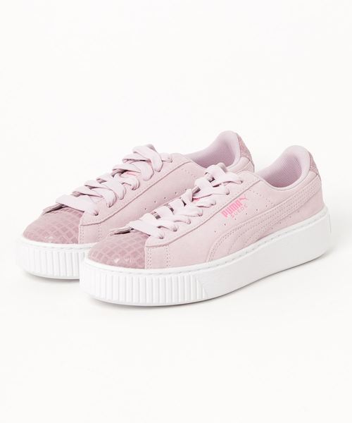 PUMA(プーマ)の「スウェード プラットフォーム ストリート2 ウィメンズ (WOMEN)(スニーカー・レディース・グレー/ピンク/グリーン・22.5cm/23.5cm/24.5cm/25.5cm/23.0cm/24.0cm/25.0cm/22.0cm)」の3枚目の写真