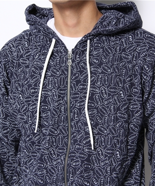 mmts(マミタス)の「mmts / しょこたん語パーカ メンズ(パーカー・メンズ・グレー/ネイビー・LARGE/MEDIUM)」の7枚目の写真