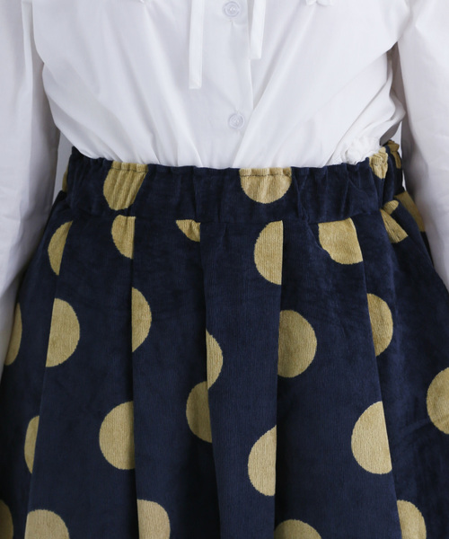 MERLOT(メルロー)の「ドット柄コーデュロイタックワイドパンツ2893(その他パンツ・レディース・ブラック/ネイビー・FREE)」の16枚目の写真