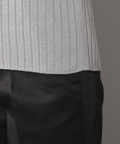 PAGEBOY(ページボーイ)の「リブボートネックフレンチスリーブ(ニット/セーター・レディース・ホワイト/ブラック/パープル/グレー・FREE)」の8枚目の写真
