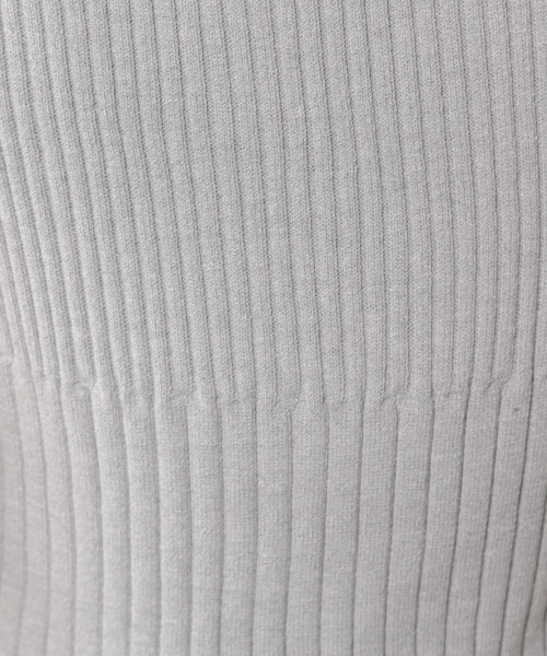 PAGEBOY(ページボーイ)の「リブボートネックフレンチスリーブ(ニット/セーター・レディース・ホワイト/ブラック/パープル/グレー・FREE)」の6枚目の写真