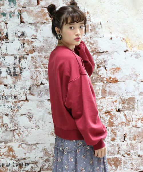 OLIVE des OLIVE（オリーブデオリーブ）の「[再入荷!] プルオーバー/ミッキーマウス（Tシャツ/カットソー・レディース・ブラック/ベージュ/ワイン・FREE）」の6枚目の写真