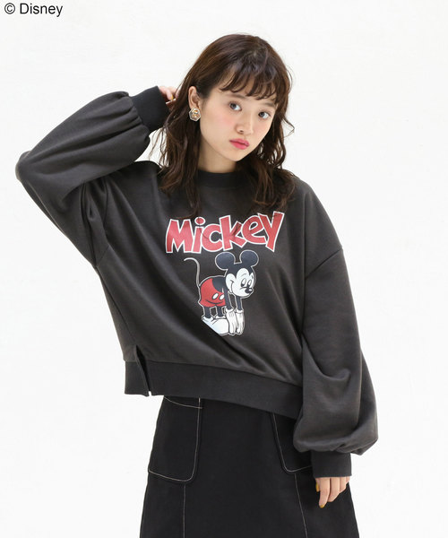 OLIVE des OLIVE（オリーブデオリーブ）の「[再入荷!] プルオーバー/ミッキーマウス（Tシャツ/カットソー・レディース・ブラック/ベージュ/ワイン・FREE）」の17枚目の写真