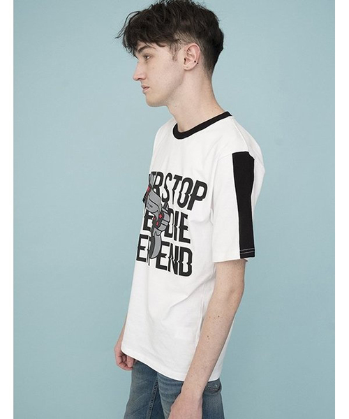 BABLETWO(ビーエイブルトゥー)の「【B ABLE TWO 】ネバーグラフィックTシャツ(Tシャツ/カットソー・レディース・ホワイト/ブラック・FREE)」の6枚目の写真