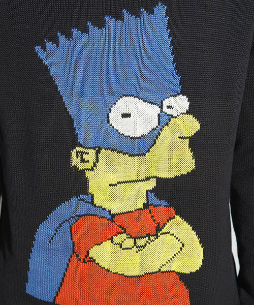 WEGO(ウィゴー)の「∴WEGO/the Simpsonsジャガードニット(ニット/セーター・メンズ・ブラック・MEDIUM/LARGE)」の5枚目の写真