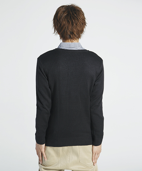 WEGO(ウィゴー)の「∴WEGO/the Simpsonsジャガードニット(ニット/セーター・メンズ・ブラック・MEDIUM/LARGE)」の8枚目の写真