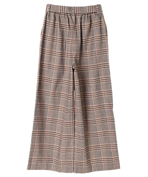 YECCA VECCA（イェッカヴェッカ）の「・チェック柄ワイドパンツ（その他パンツ・レディース・ベージュ/ネイビー・FREE）」の12枚目の写真