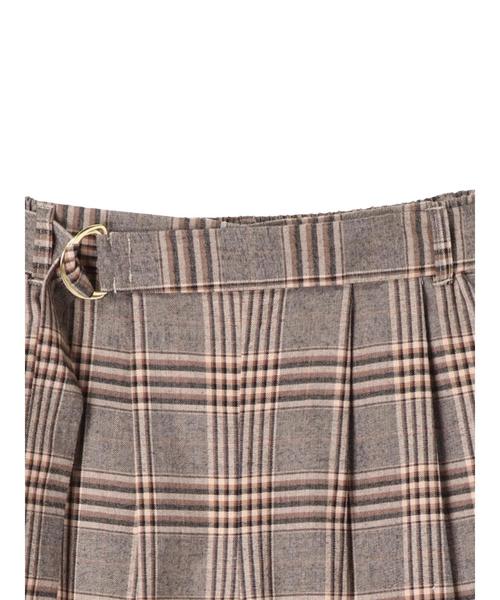 YECCA VECCA（イェッカヴェッカ）の「・チェック柄ワイドパンツ（その他パンツ・レディース・ベージュ/ネイビー・FREE）」の6枚目の写真